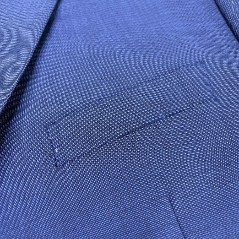 Lauren Ralph Lauren Mens Nailhead 100% Wool 2 Piece Suit Blue 46R W:40x32 - Picture 4 of 16